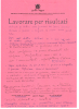 Lavorare per risultati